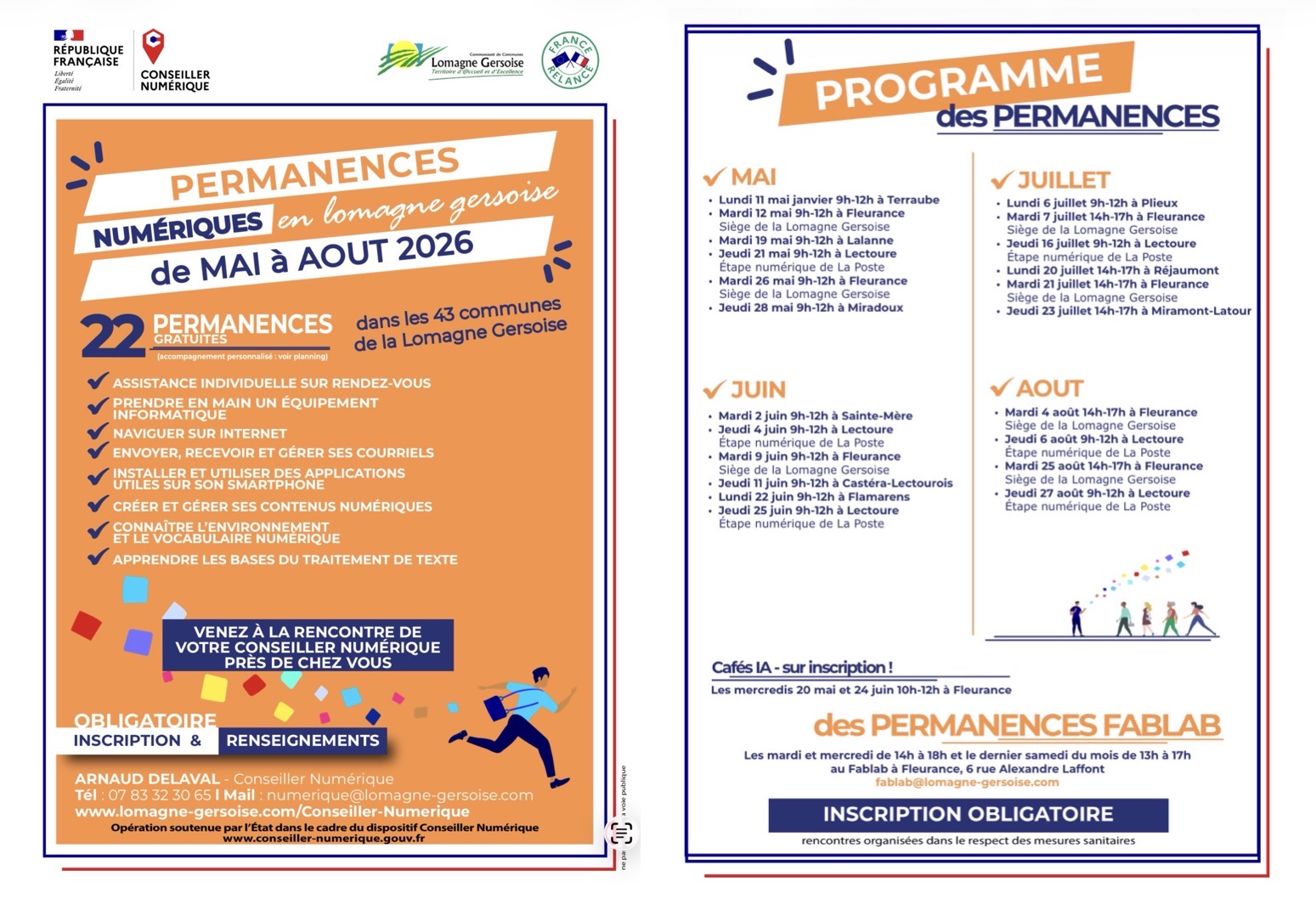 gers numerique de mai à juillet 2026
