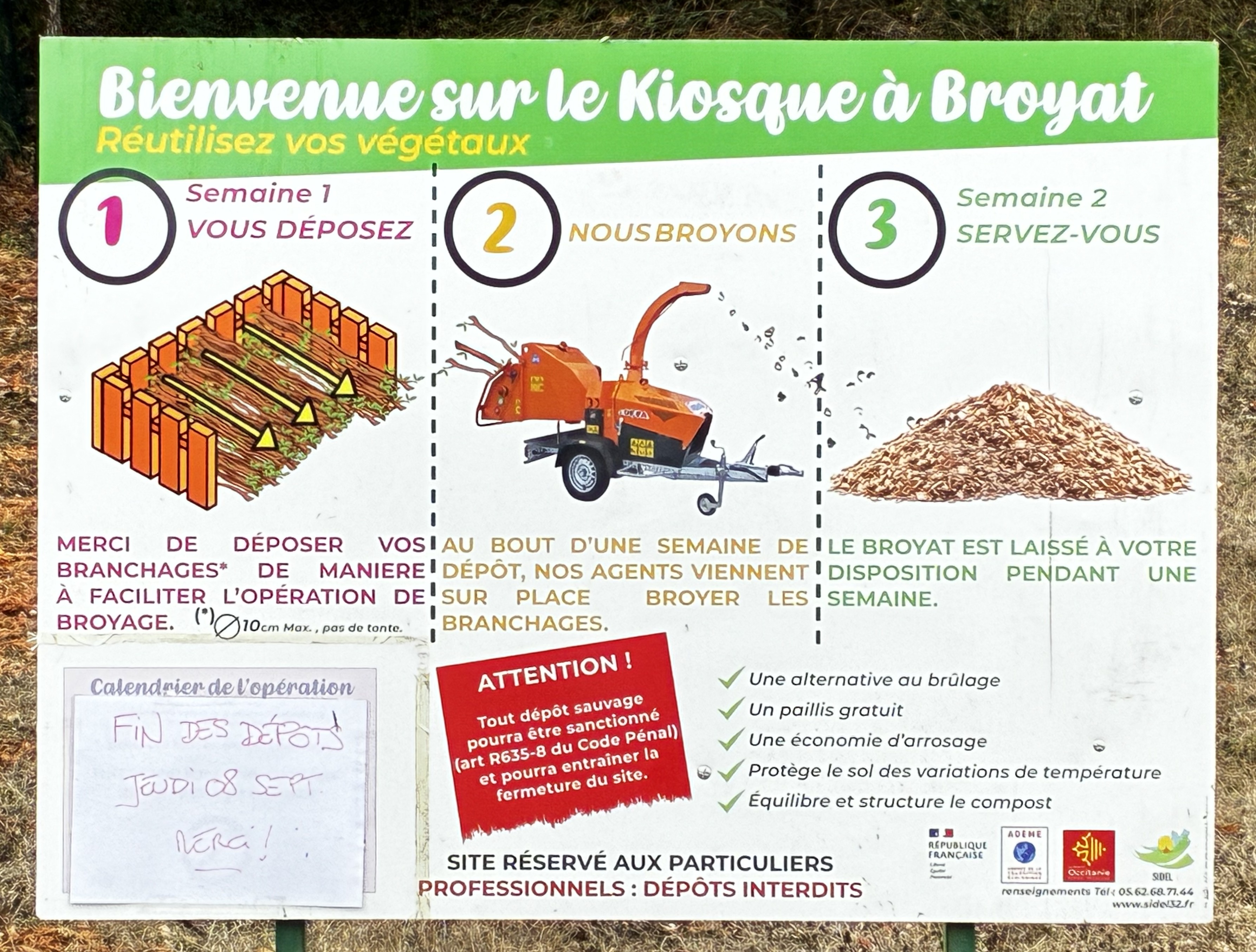 affichage broyat