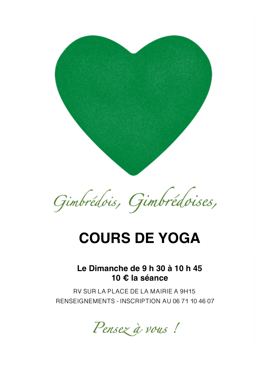 Cours yoga